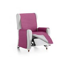 Eysa Oslo Sofa überwurf, Polyester, C/2 Fuchsia-grau, 1 Sessel 55cm. Geeignet für Sofas von 60 bis 110 cm