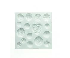 silikomart 71.346.00.0096 SLK246 Silikon Backform für Kuchen, Weiß