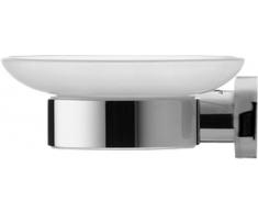 Duravit 0099171000 Seifenhalter D-Code Glas Links, matt, verchromt