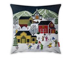 Bonamaison Dekorativ Kissenhülle, Kissenbezug, Zierkissenbezug, Wohnkultur, Für Sofa, Kaffeestube, Größe: 45X45 cm - Entworfen und hergestellt in der Türkei
