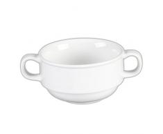 Holst Porzellan TH 025 Suppentasse Smart 0,25 l stapelbar, weiß, 9.6 x 9.6 x 5.4 cm, 2 Einheiten