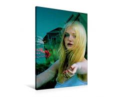 Calvendo Premium Textil-Leinwand 60 cm x 90 cm hoch, Irland | Wandbild, Bild auf Keilrahmen, Fertigbild auf echter Leinwand, Leinwanddruck: Junges Mädchen Menschen Menschen