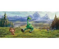 AG Design Arlo & Spot Disney, Vlies Fototapete Kinderzimmer 1 Teil, Mehrfarbig 0,1 x 202 x 90 cm