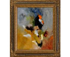 overstockArt 8811801 Pol Ledent Abstrakter Kunstdruck auf Leinwand mit schwarzem Knisterkönig Rahmen