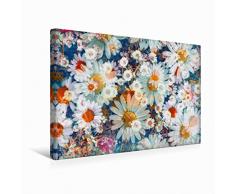 Premium Textil-Leinwand 45 cm x 30 cm quer GÃ¤nseblÃ¼mchen Sommertraum | Wandbild, Bild auf Keilrahmen, Fertigbild auf echter Leinwand, Leinwanddruck