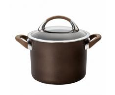 Circulon Hard Anodised 20cm Saucepot 3.88l-Chocolate Symmetry harteloxierter Kochtopf, 20 cm, 3,88 l, Schokoladenbraun, Hart eloxiertes Aluminium