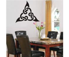 INDIGOS 4052166050340 Wandtattoo w284 Ornament, Orien Wandaufkleber 120 x 111 cm, schwarz