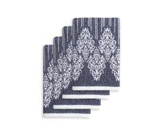 Linum Wohntextilien Gioia Premium Authentic Weich 100% Türkische Baumwolle Hotel Collection Handtuch, Set von 4, ozeanblau, Set of 4 Hand Towels