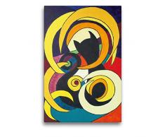 Premium Textil-Leinwand 50 x 75 cm Hoch-Format Luna-Kätz, Petra Kolossa, Acryl auf Leinwand, 70x50, 2014 | Wandbild, HD-Bild auf Keilrahmen, Fertigbild auf hochwertigem Vlies, Leinwanddruck von Petra Kolossa