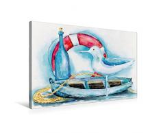 Premium Textil-Leinwand 75 x 50 cm Quer-Format Maritim | Wandbild, HD-Bild auf Keilrahmen, Fertigbild auf hochwertigem Vlies, Leinwanddruck von Jitka Krause