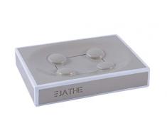 AWD Seifenschale, beige und weiß, Polyresin - FELINO Bad-Accessoires Serie - AWD Interior