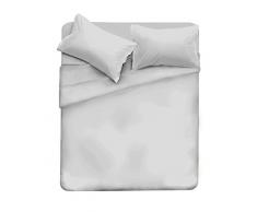 Elegant Italian Bed Linen Bettwäsche, Grau , 100% Mikrofaser, DOPPELTE