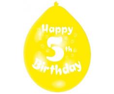 Amscan 22.8 cm 5. Geburtstag 10 Luftballons