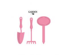 Marianne Design Collectables Garten - Stempel und Stanzschablone für die Kartengestaltung und Scrapbooking, Metal, pink, 1.7 x 6 x 0.4 cm