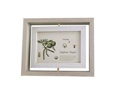 CCTOP Doppelseitiger Holz-Bilderrahmen für Schreibtisch, Tischplatte 4x6 blau