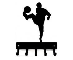 The Metal Peddler Schlüsselbrett für Leine Small 6 inch Wide schwarz