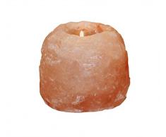 HIMALAYA SALT DREAMS - Salzkristall Teelichthalter Rock, ca. 1100 g