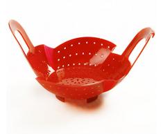 Norpro Dampfgarer mit Verriegelung Griff, rot