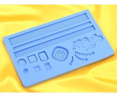 Teigschaber 12678Â flexique Diamant Muster Silikon Form, 24Â x 15Â x 1Â cm, blau