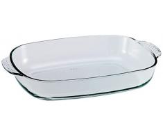 BCSA PL26 Rechteckige Auflaufform Borosilikatglas 41 x 26 x 7 cm