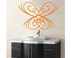 INDIGOS 4052166074858 Wandtattoo w444 Pflanze Blume Wandaufkleber 120 x 85 cm, orange