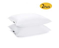 JA COMFORTS Kissen, Entenfedern und Daunen Queen weiß