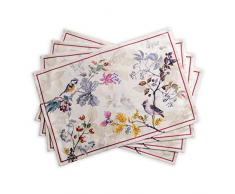 Maison dHermine Equinoxe Platzsets, 100% Baumwolle, 33 x 48 cm, 4 Stück, beige, 13 x 19