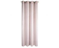 Eurofirany Vorhang Glatt Glitzer Schimmernd Glitter Transparent 8 Ösen Gardinen Durchsichtig Edel Elegant Hochwertig Glamour Schlafzimmer Wohnzimmer Lounge, Rosa, 140x250cm