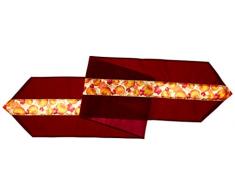 Beistle 1-Pack Dekorative Herbst Blätter Stoff Tischläufer, 12-Zoll von 6-Fuß