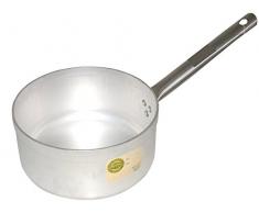 Pardini Albergo Kasserolle Mittel mit Griff, Aluminium, Grau, 22 cm