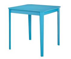 LifeStyleDesign Truman Tisch klein-blau, Holz, 75 x 75 x 76 cm
