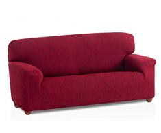 Bartali Elastischer Sofabezug Aitana, 50% Polyester, 45% Baumwolle, 5% Elastomer, Rot, 4-Sitzer