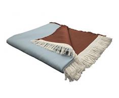 Adam Wohndecke, Baumwolle, Blau, 145 x 190 cm