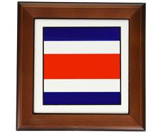 3dRose FT Zirkoniumoxid 1 Foto von Costa Rica Flagge Button von Fliesen, 8 von 20,3 cm