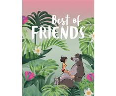 Komar Disney Wandbild Jungle Book Best of Friends | Kinderzimmer, Babyzimmer, Dekoration, Kunstdruck | ohne Rahmen | WB089-30x40 | Größe: 30 x 40 cm (Breite x Höhe)