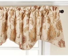 Stylemaster Renaissance Home Fashion Melbourne Chenille gewelltem Querbehang mit Biese elfenbeinfarben