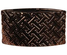 Privilege 84105 breit Keramik Vase, Kupfer metallic