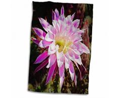 3D Rose dekorativ bunter Garten SW Southwest Wüste Kaktus gelb lila rosa Klassische Blume abstrakt TWL_32408_1 Handtuch, 38,1 x 55,9 cm