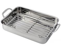 Cuisinart 7117–14RR Chef s 35,6 cm Klassische Lasagne Pfanne mit Edelstahl Braten Rack
