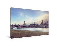 Calvendo Premium Textil-Leinwand 90 cm x 60 cm quer, Canaletto Blick | Wandbild, Bild auf Keilrahmen, Fertigbild auf echter Leinwand, Leinwanddruck Menschen Menschen