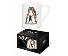 Pyramid International James Bond (for Your Eyes ONLY) Porzellanbecher, Keramik, Mehrfarbig, 12.5 x 8.5 x 9 cm