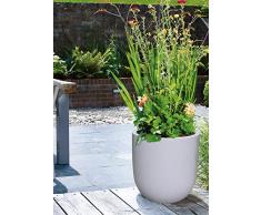 Kasamodern Modern Marble Finish Square Planter Pflanzgefäß, weiß, Medium
