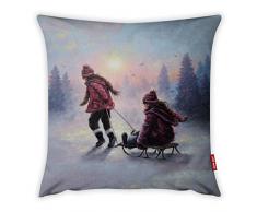 Bonamaison Dekorativ Kissenhülle, Kissenbezug, Zierkissenbezug, Wohnkultur, Für Sofa, Kaffeestube, Größe: 45X45 cm - Entworfen und hergestellt in der Türkei