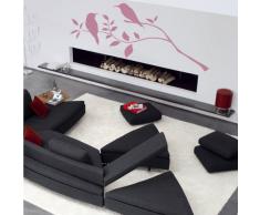 INDIGOS 4052166072939 Wandtattoo w436 Vögel Pflanze Wandaufkleber 120 x 85 cm, violett