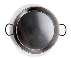 GSC Evolution GS2137 Paella-Pfanne, Stahl, emailliert, induktionsgeeignet, mit Glasscheibe, Durchmesser 340 mm