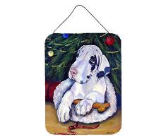 Caroline s Treasures Weihnachtsbaum mit Dogge Aluminium Metall Wand oder Tür Aufhängen Prints, 40,6 x 30,5 cm Multicolor