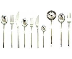 MEPRA Sveva Besteck Set, 45 Stück, Silber