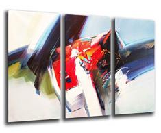 Wandbild - Abstraktes Kunst Bild, 97 x 62 cm, Holzdruck - XXL Format - Kunstdruck, ref.26156