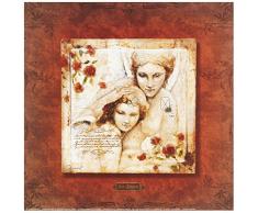 Eurographics JO2296 Joadoor, Les anges-Lange gardien 30 x 30 cm, Hochwertiger Kunstdruck - Erotik