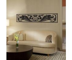 INDIGOS 4052166043984 Wandtattoo w272 Ornament, Drache Wandaufkleber 80 x 16 cm, gold